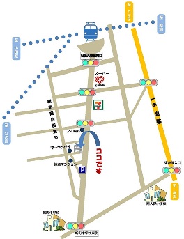 相模大野駅からの道案内図